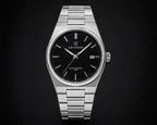 Kronberg Classic watch — 316L stainless steel case with integrated bracelet, front view